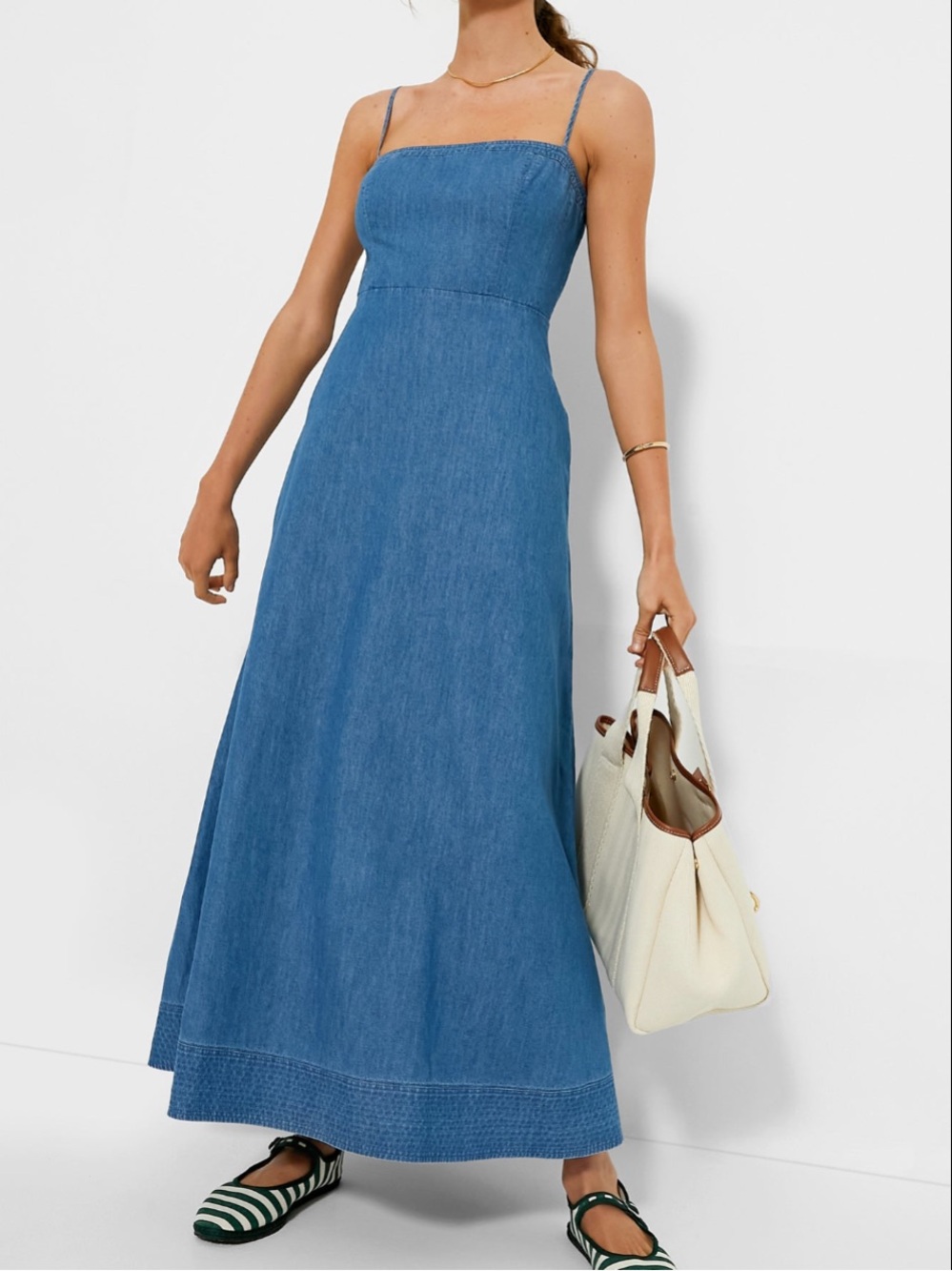 Tuckernuck Chambray Rhea Maxi Dress
